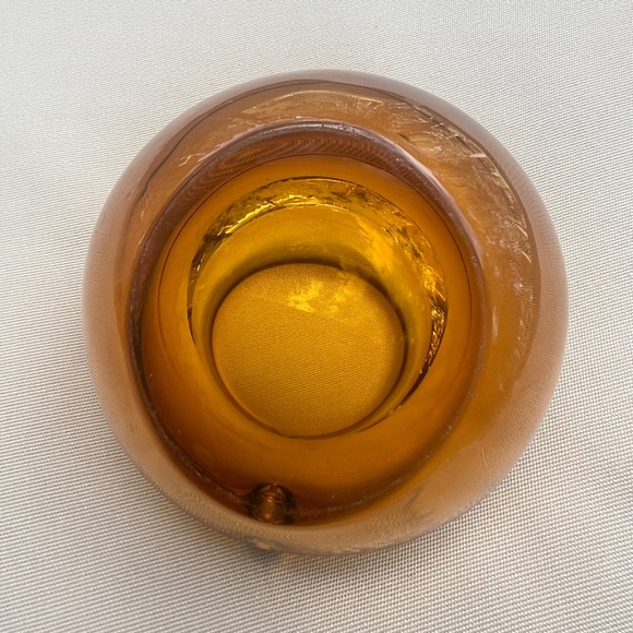 Vintage Viking Glass Orb Ashtray - Picture 2 of 4